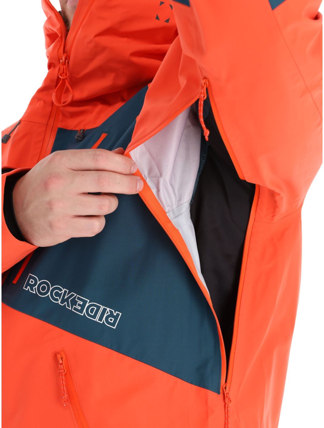 Rock Experience, Ice Thriller Hardshell Skijacke Herren Cherry Tomato / Reflecting Pond grau, rot 