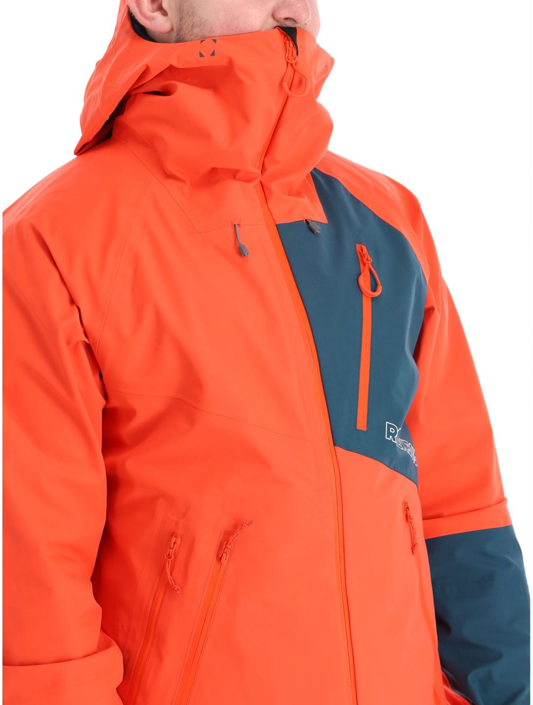 Rock Experience, Ice Thriller Hardshell Skijacke Herren Cherry Tomato / Reflecting Pond grau, rot 