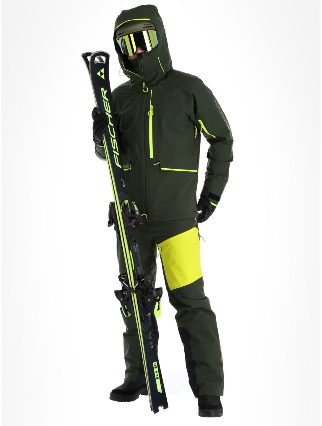 Rock Experience, Rockmantic Hardshell Skijacke Herren Kombu Green / Safety Yellow gelb, grün 