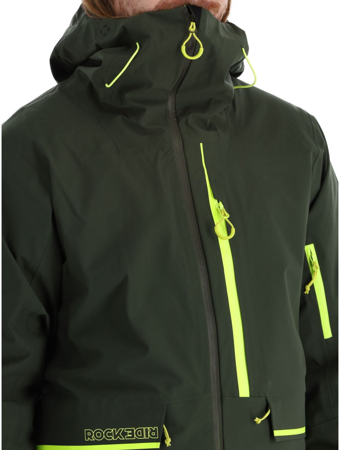 Rock Experience, Rockmantic Hardshell Skijacke Herren Kombu Green / Safety Yellow gelb, grün 