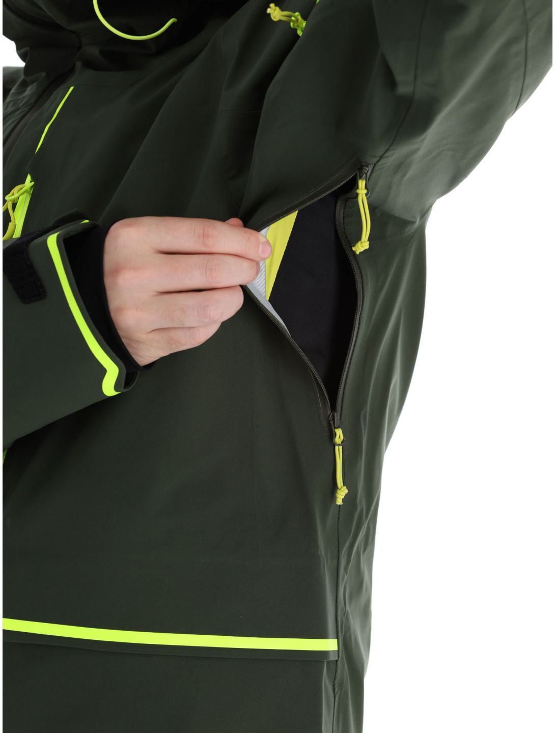 Rock Experience, Rockmantic Hardshell Skijacke Herren Kombu Green / Safety Yellow gelb, grün 