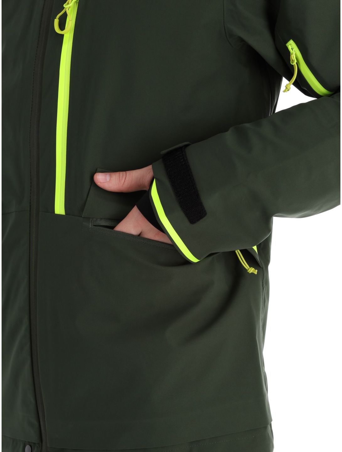 Rock Experience, Rockmantic Hardshell Skijacke Herren Kombu Green / Safety Yellow gelb, grün 