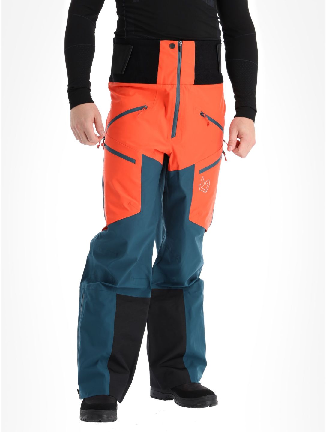 Rock Experience, Snowmass Hardshell Skihose Herren Reflecting Pond / Cherry Tomato blau, rot 