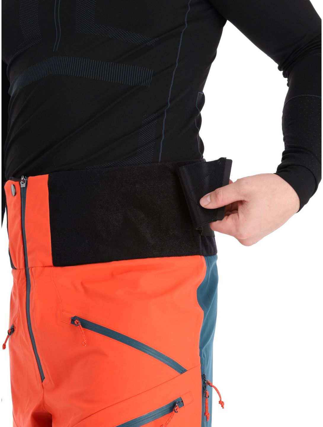 Rock Experience, Snowmass Hardshell Skihose Herren Reflecting Pond / Cherry Tomato blau, rot 