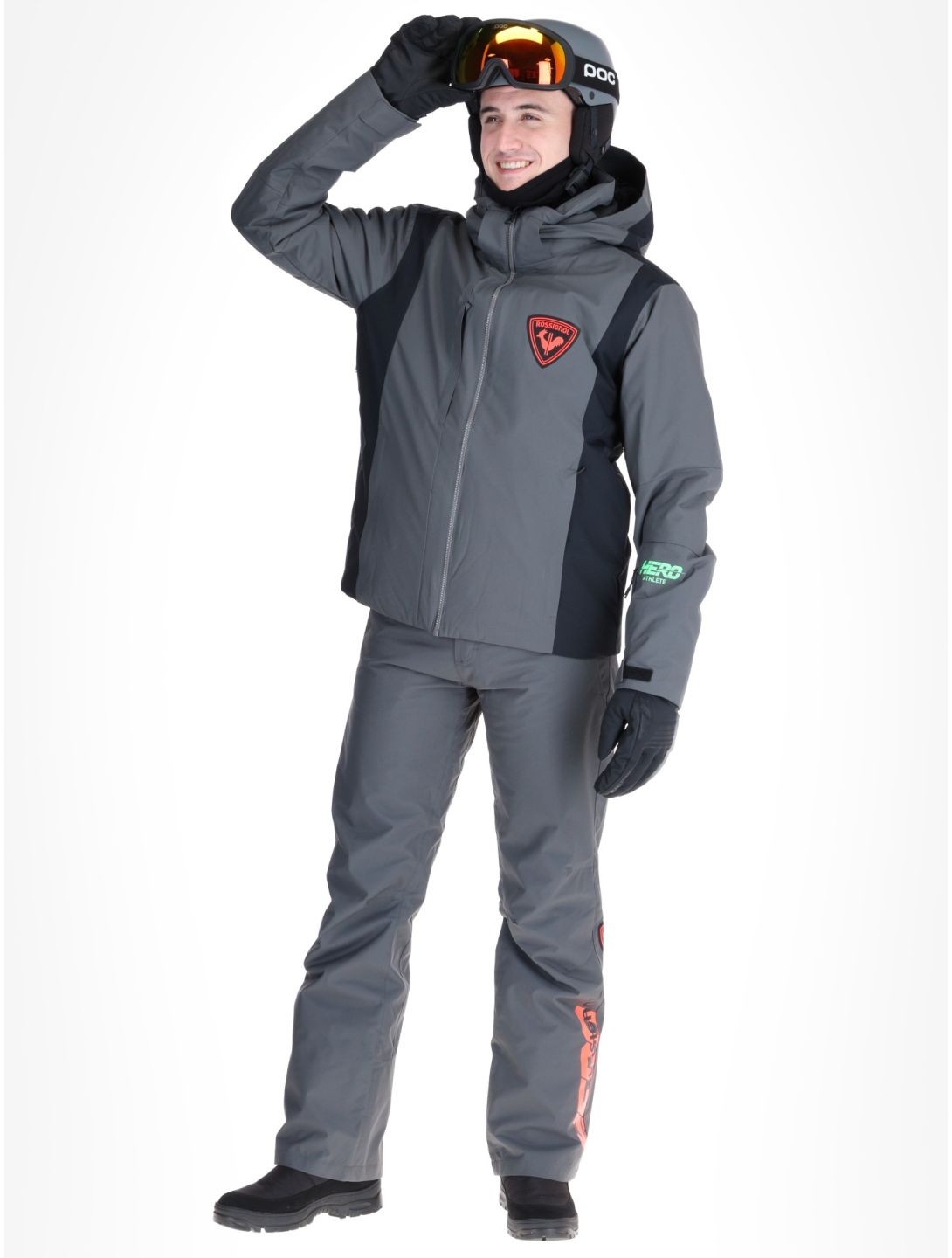 Rossignol, Hero Velika Skijacke Herren Onyx Grey grau, schwarz 