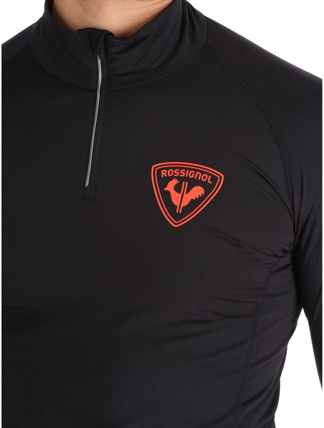 Rossignol, New Hero Classique 1/2 Zip Pullover Herren Black schwarz 