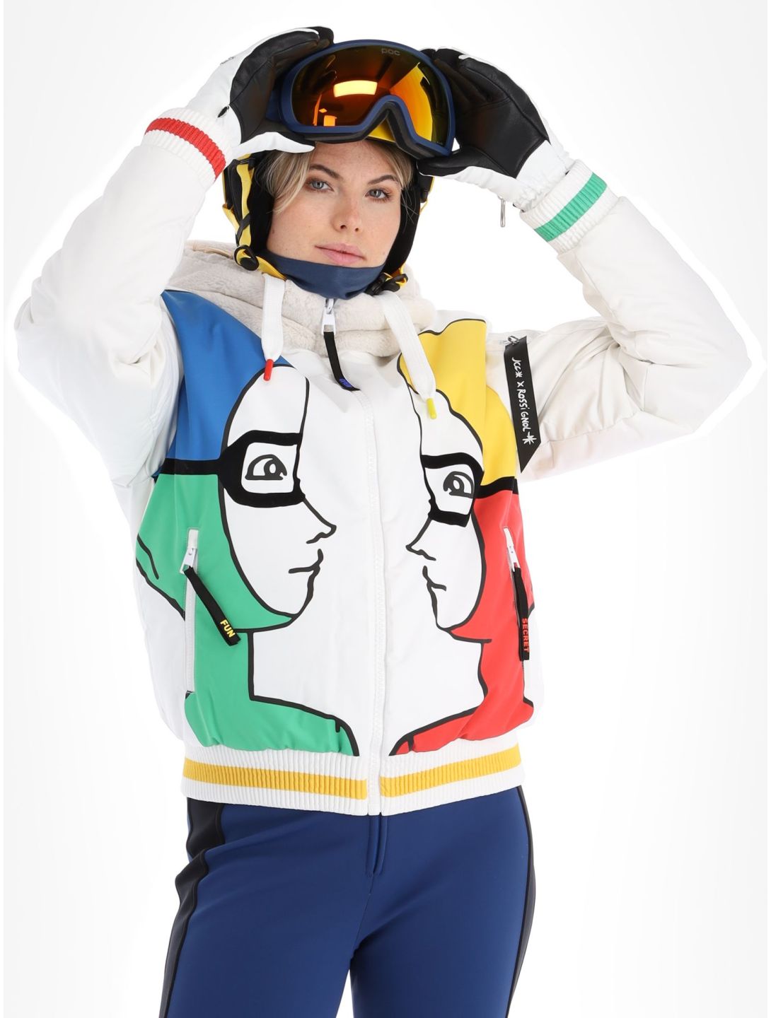 Rossignol, JC De Castelbajac Space Bomber Skijacke Damen White weiß 