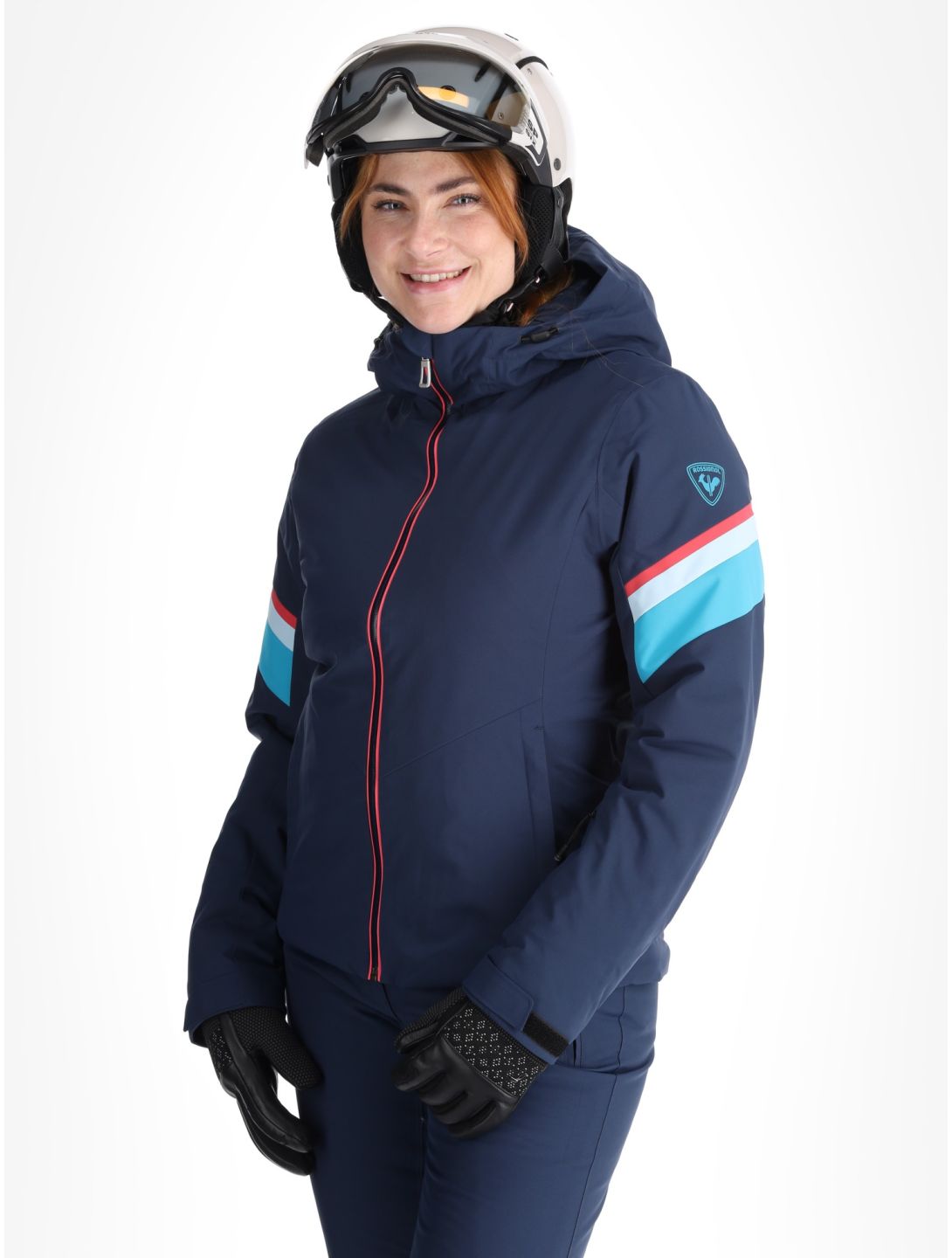 Rossignol, W Strawpile Skijacke Damen Dark Navy blau 