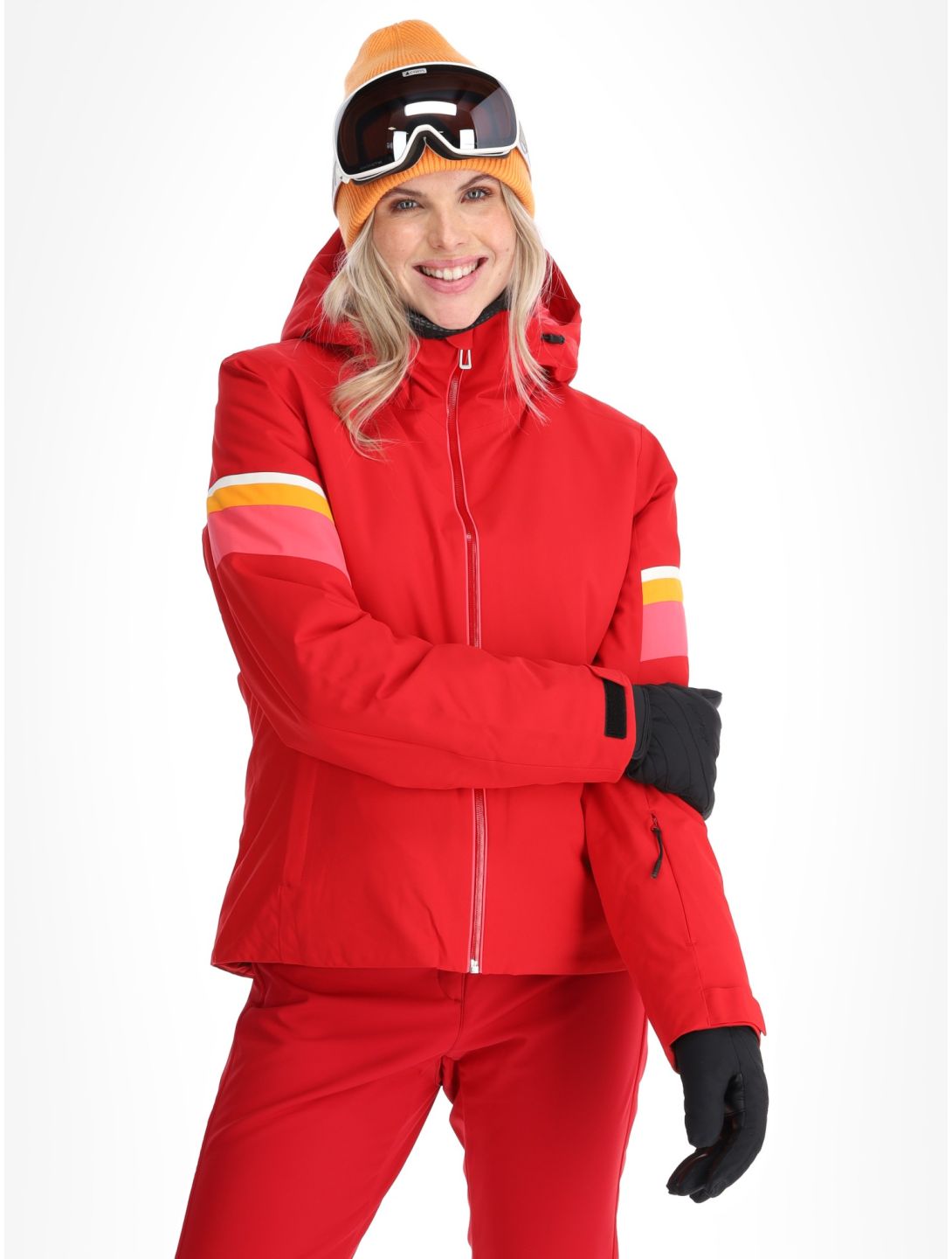 Rossignol, W Strawpile Skijacke Damen Ruby Red rot 