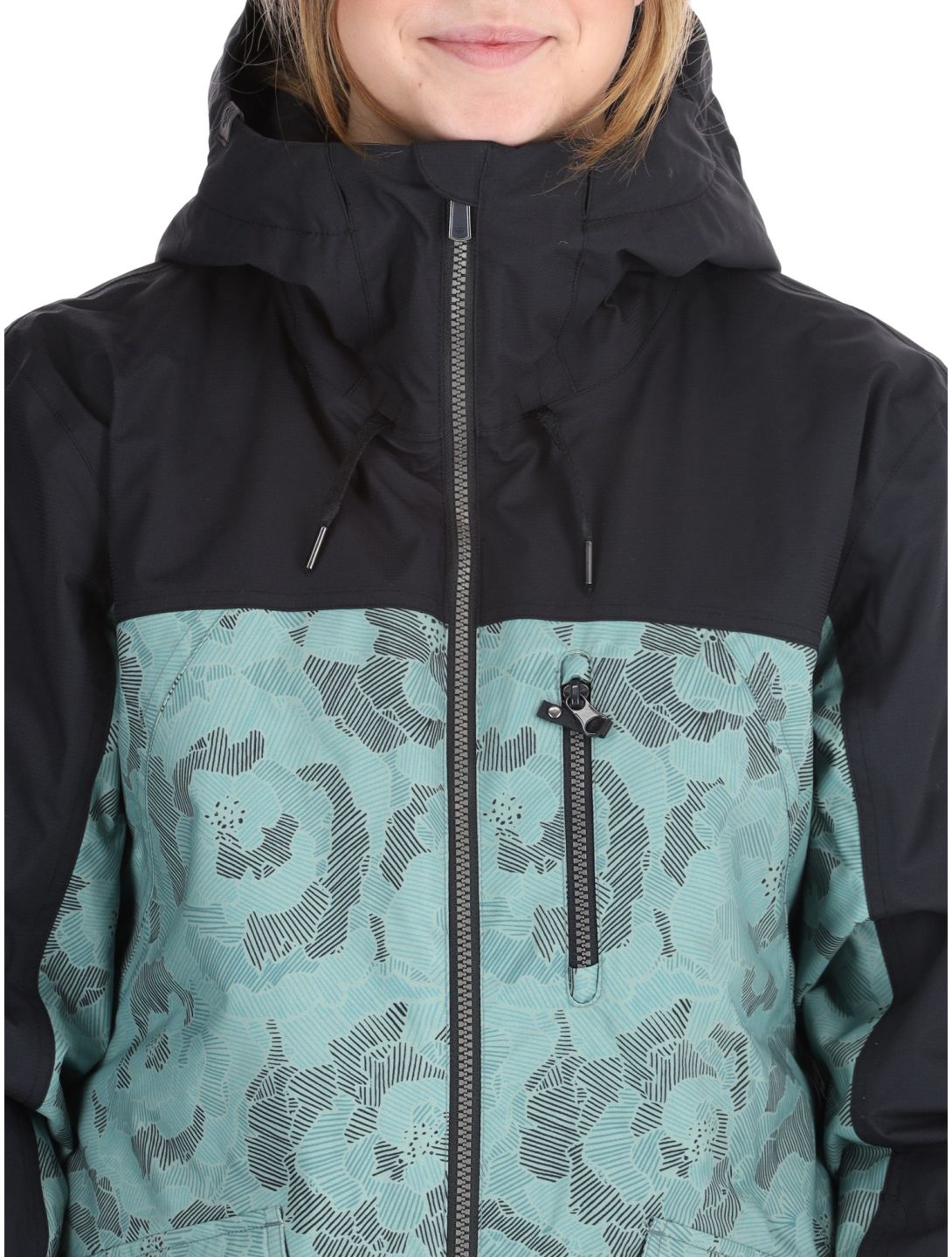 Roxy, Stated Skijacke Damen Lily Pad Sketch Book grün, schwarz 