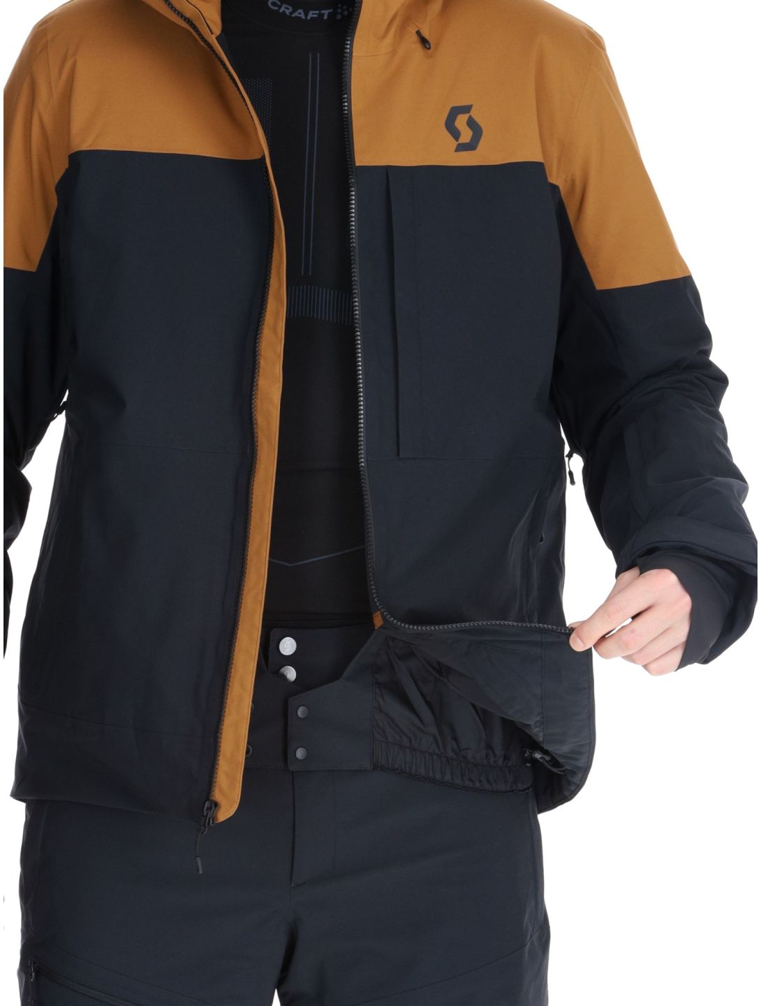 Scott, Jacket M's Ultimate Dryo 10 Skijacke Herren Bread Brown / Black braun, schwarz 