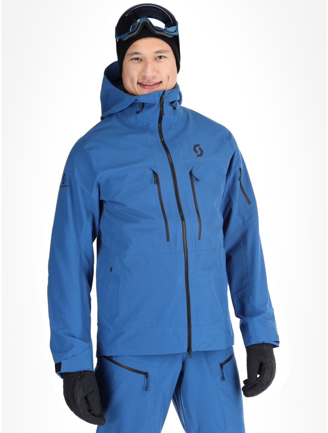 Scott, Jacket M's Vertic Ripstop 3L Hardshell Skijacke Herren Solid Blue blau 