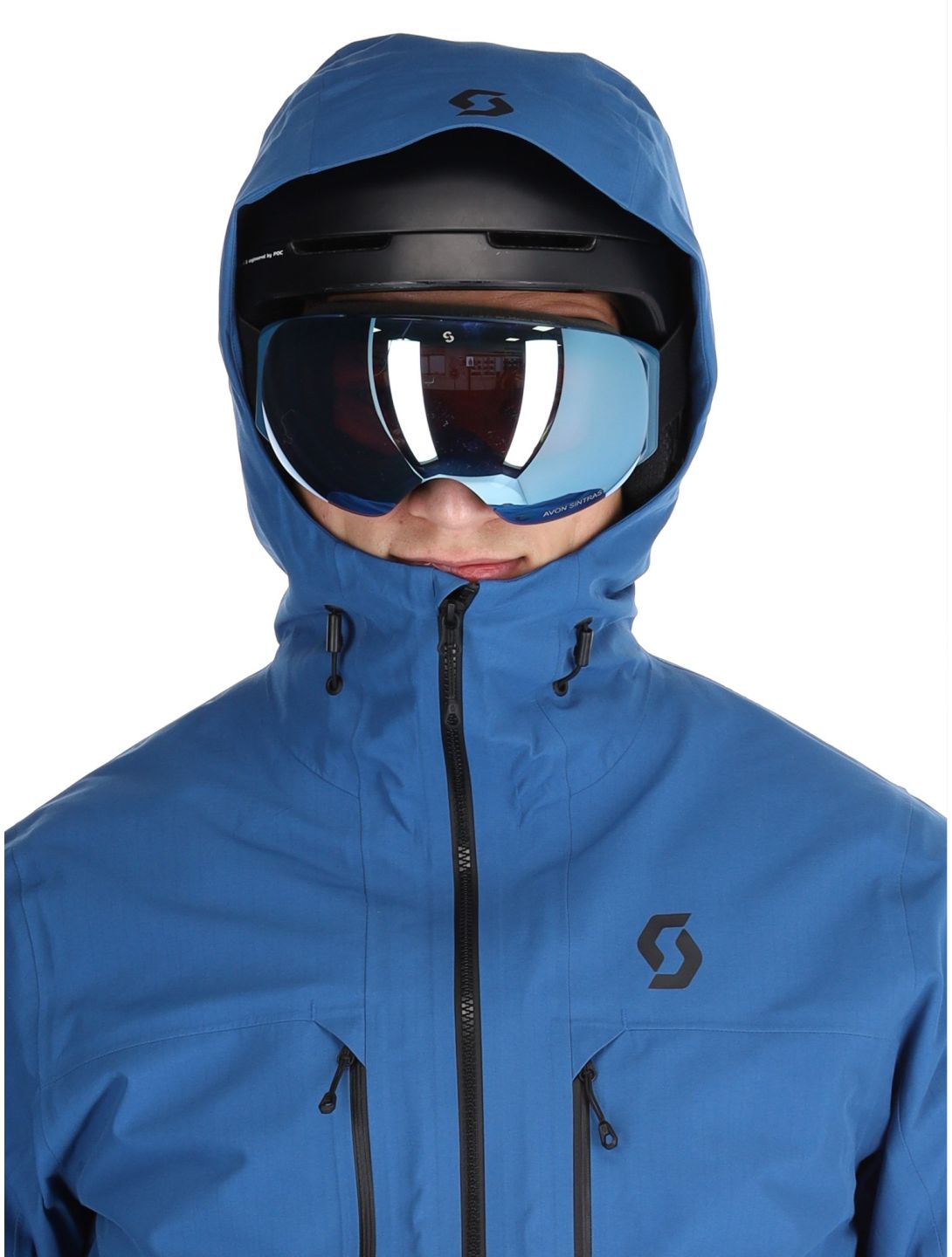 Scott, Jacket M's Vertic Ripstop 3L Hardshell Skijacke Herren Solid Blue blau 