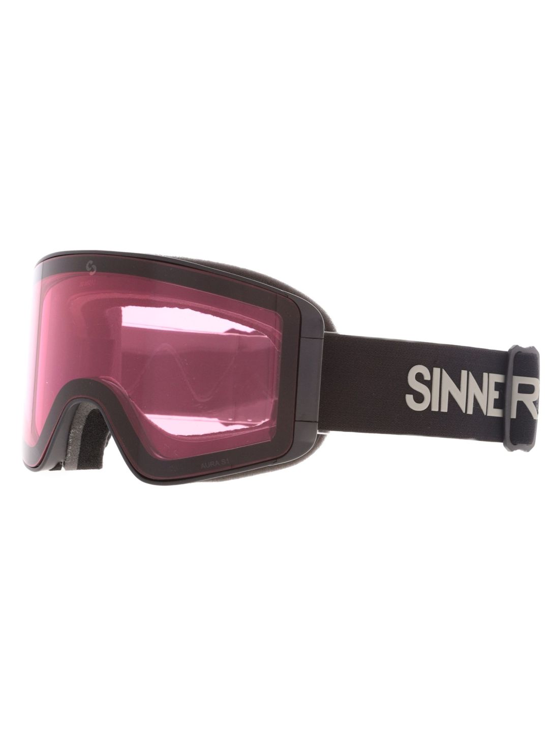 Sinner, Aura Skibrille extra Linse Unisex Matt Black schwarz 