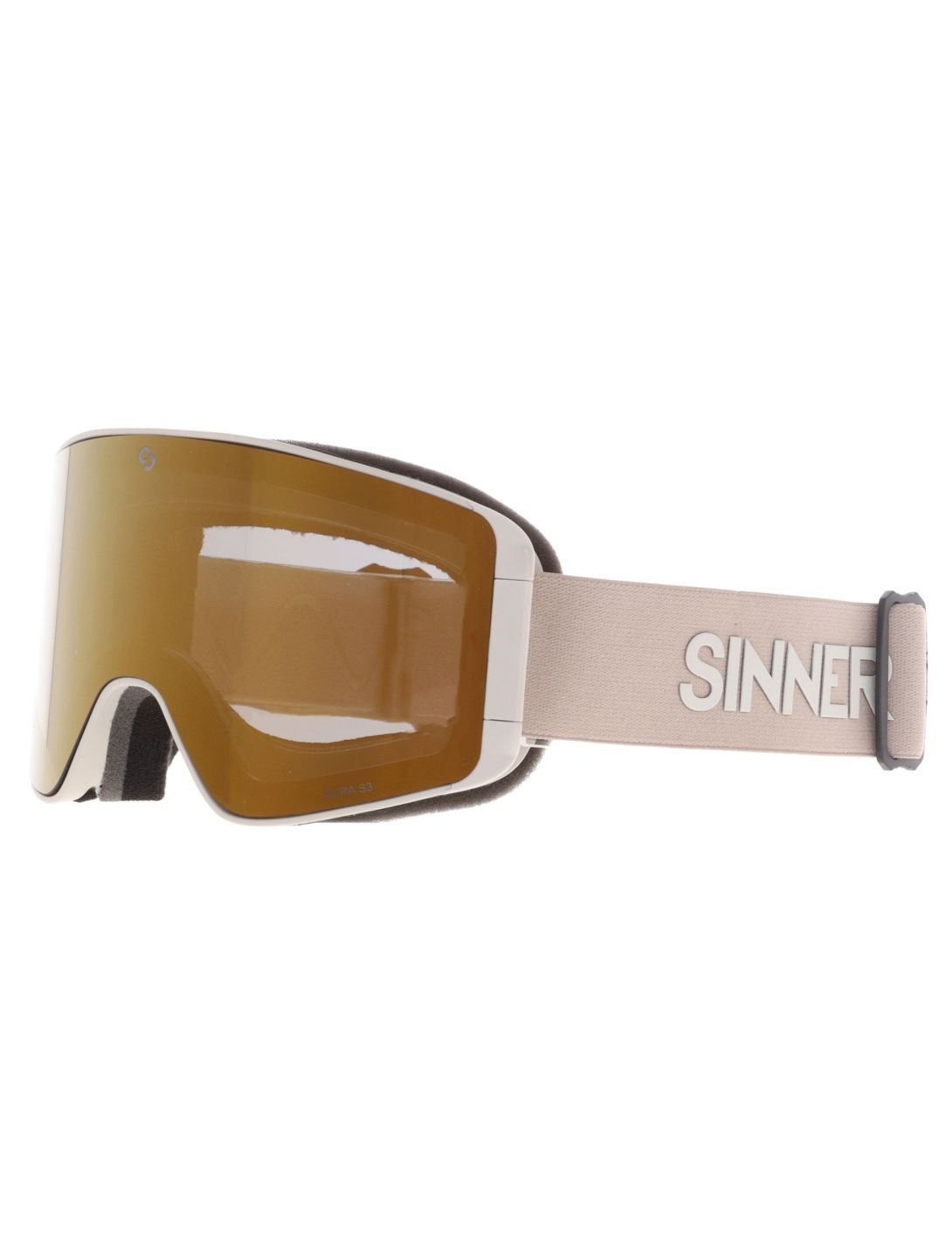 Sinner, Aura Skibrille extra Linse Unisex Matt Light Beige beige 