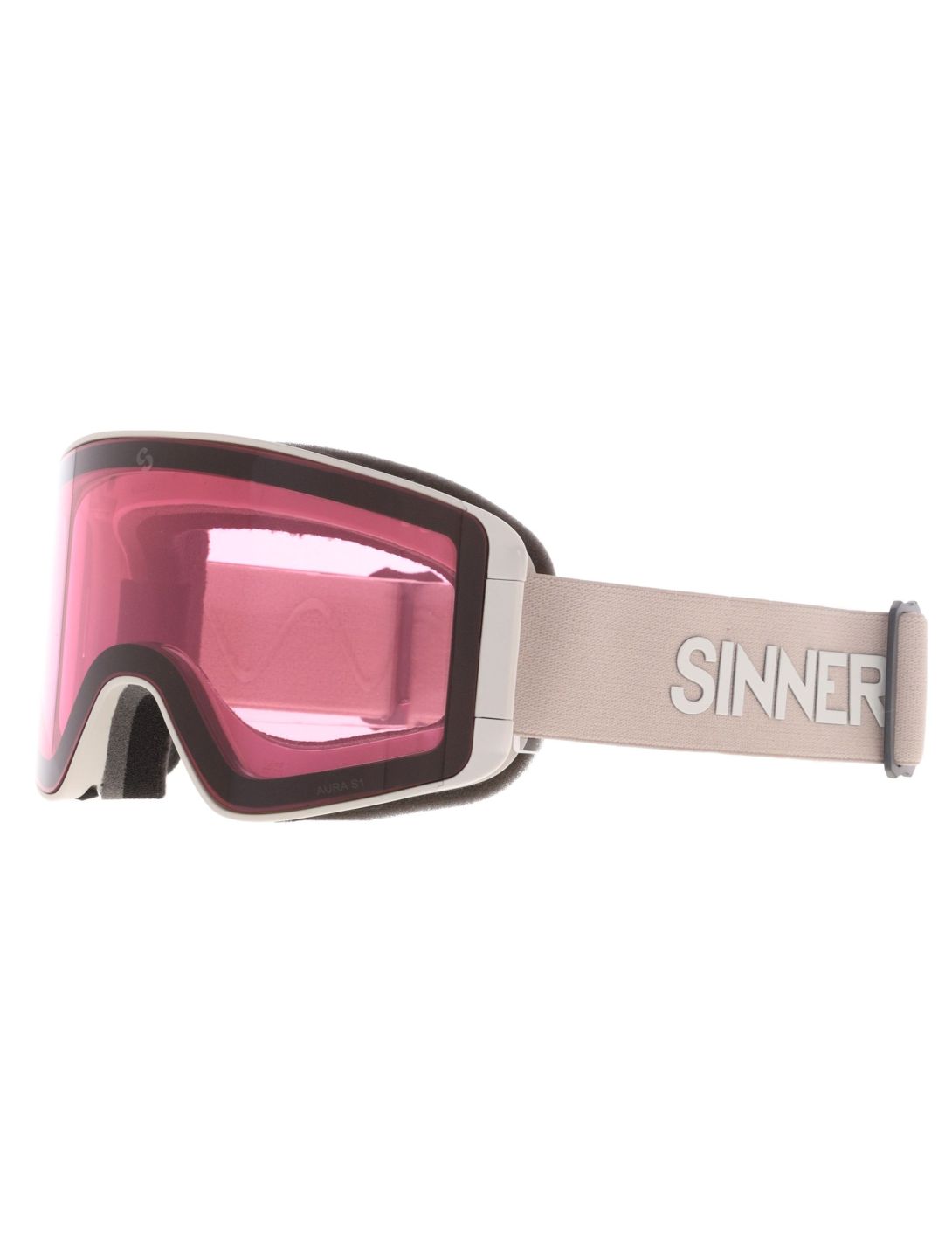 Sinner, Aura Skibrille extra Linse Unisex Matt Light Beige beige 