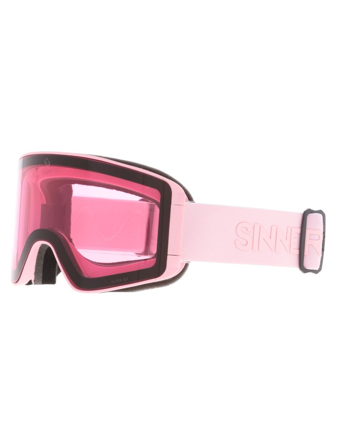 Sinner, Aura Skibrille extra Linse Unisex Matt Pink rosa 