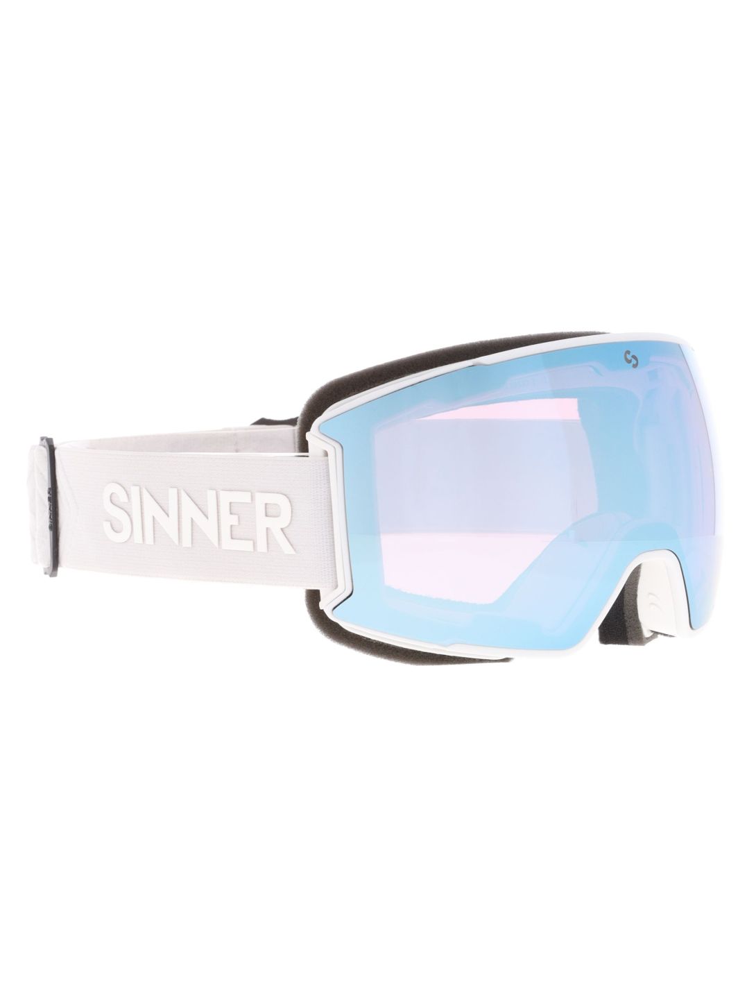 Sinner, Boreas Skibrille extra Linse Unisex Matt White weiß 