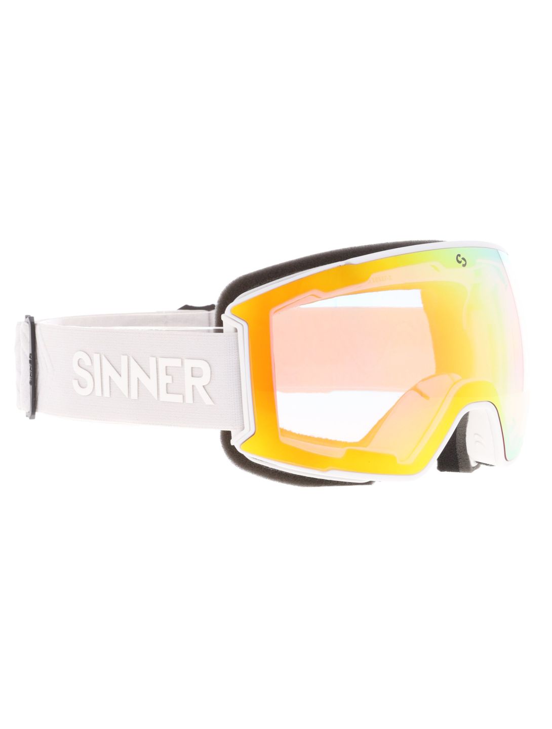 Sinner, Boreas Skibrille extra Linse Unisex Matt White weiß 