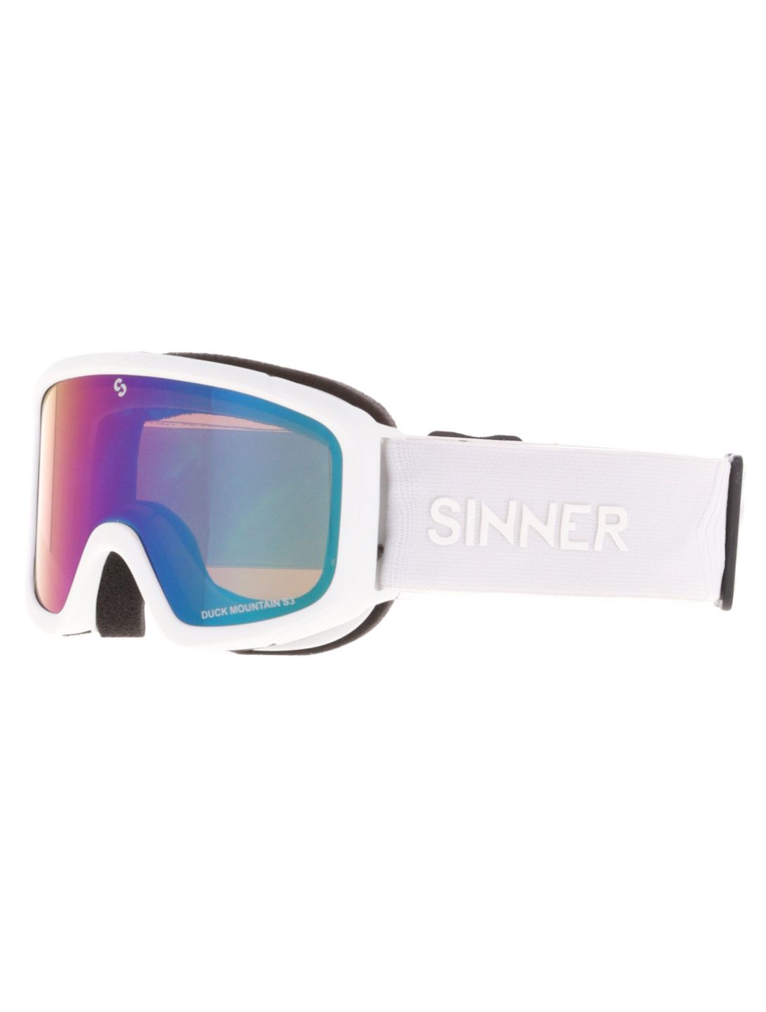 Sinner, Duck Mountain Skibrille Kinder Matt White weiß 