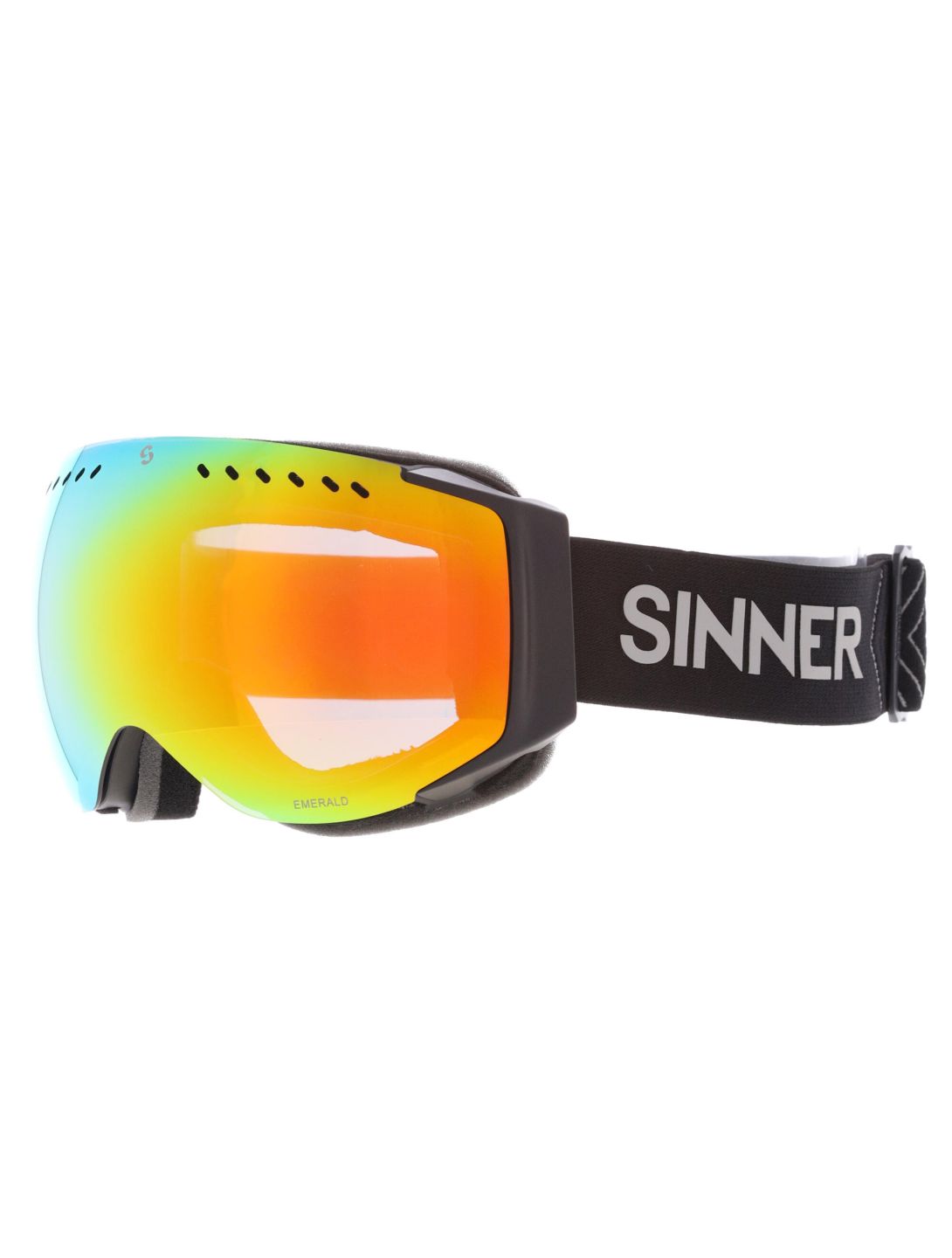 Sinner, Emerald Skibrille Unisex Matt Black schwarz 