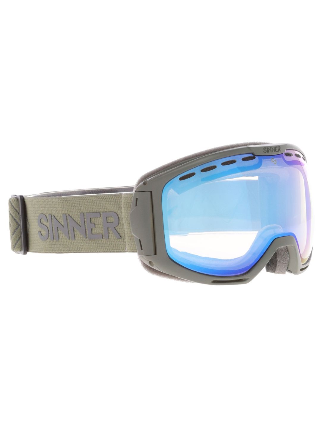 Sinner, Mohawk Trans+ Skibrille Unisex Matt Moss Green grün 