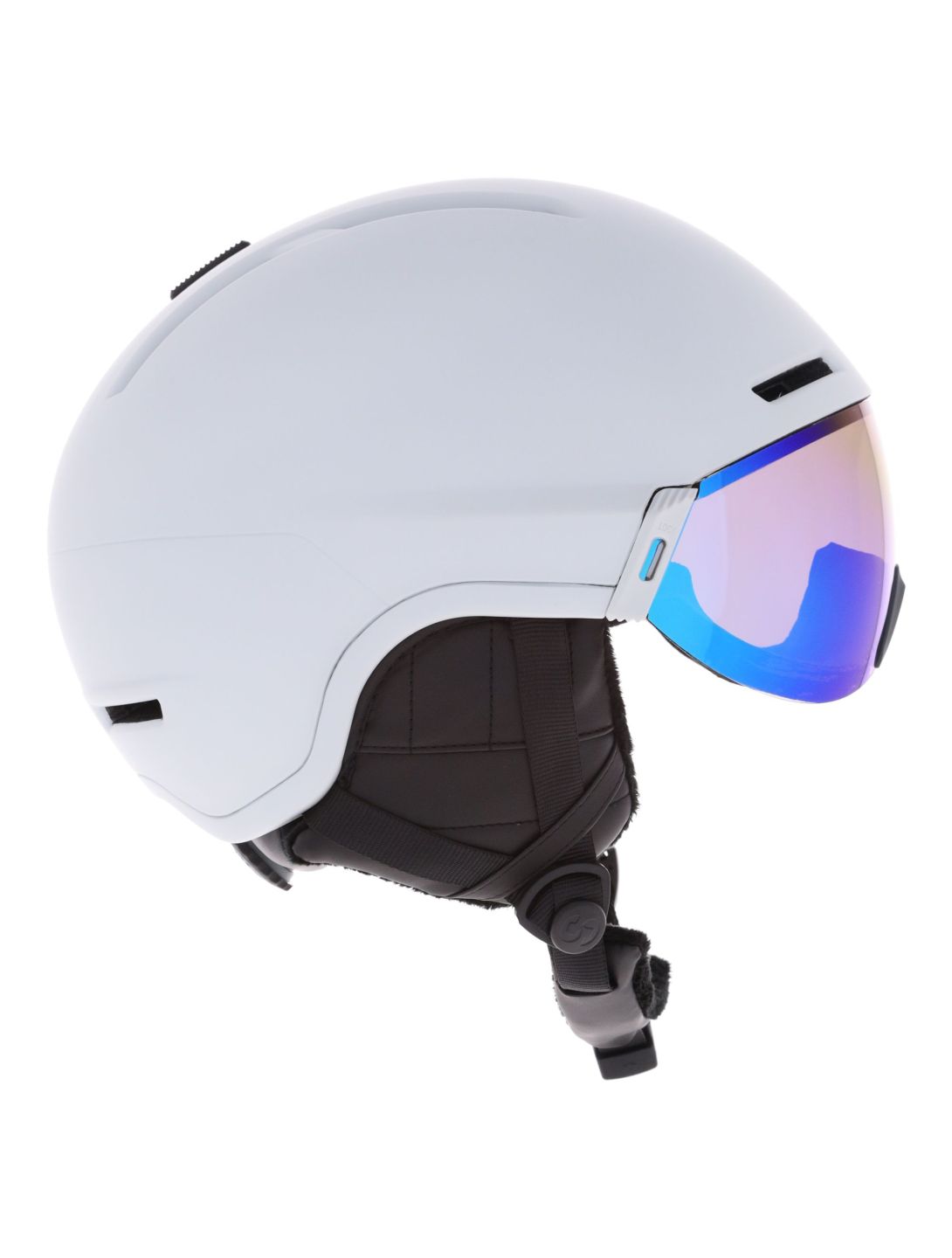 Sinner, Montblanc Skihelm mit Visier Unisex Matt White weiß 