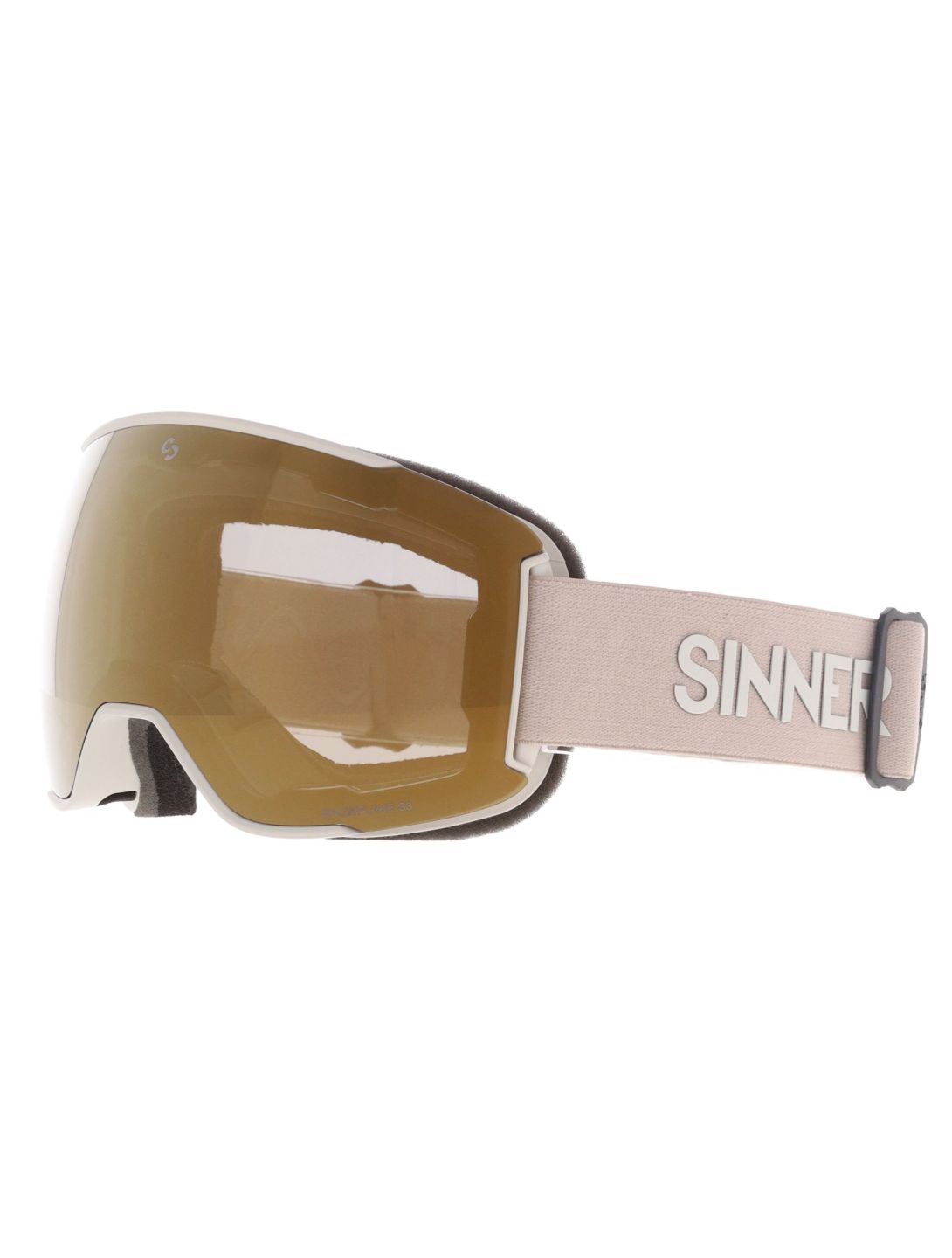 Sinner, Snowflake Skibrille extra Linse Unisex Mat Light Grey grau 