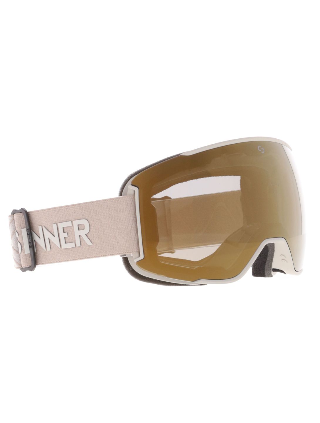 Sinner, Snowflake Skibrille extra Linse Unisex Mat Light Grey grau 