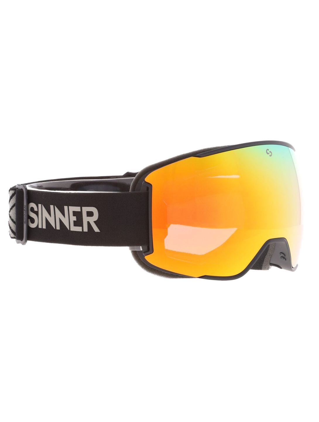 Sinner, Snowflake Skibrille extra Linse Unisex Matt Black schwarz 