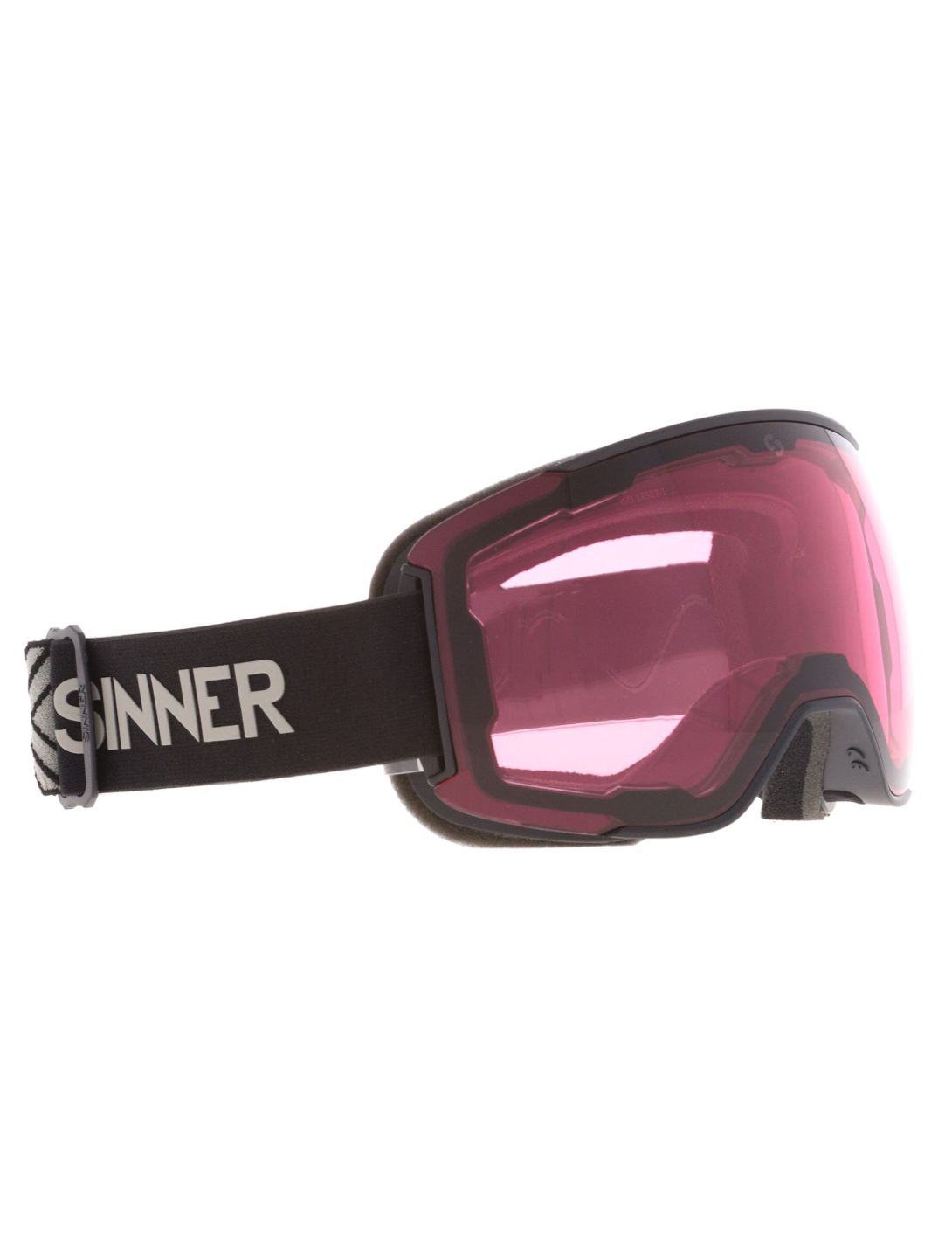 Sinner, Snowflake Skibrille extra Linse Unisex Matt Black schwarz 