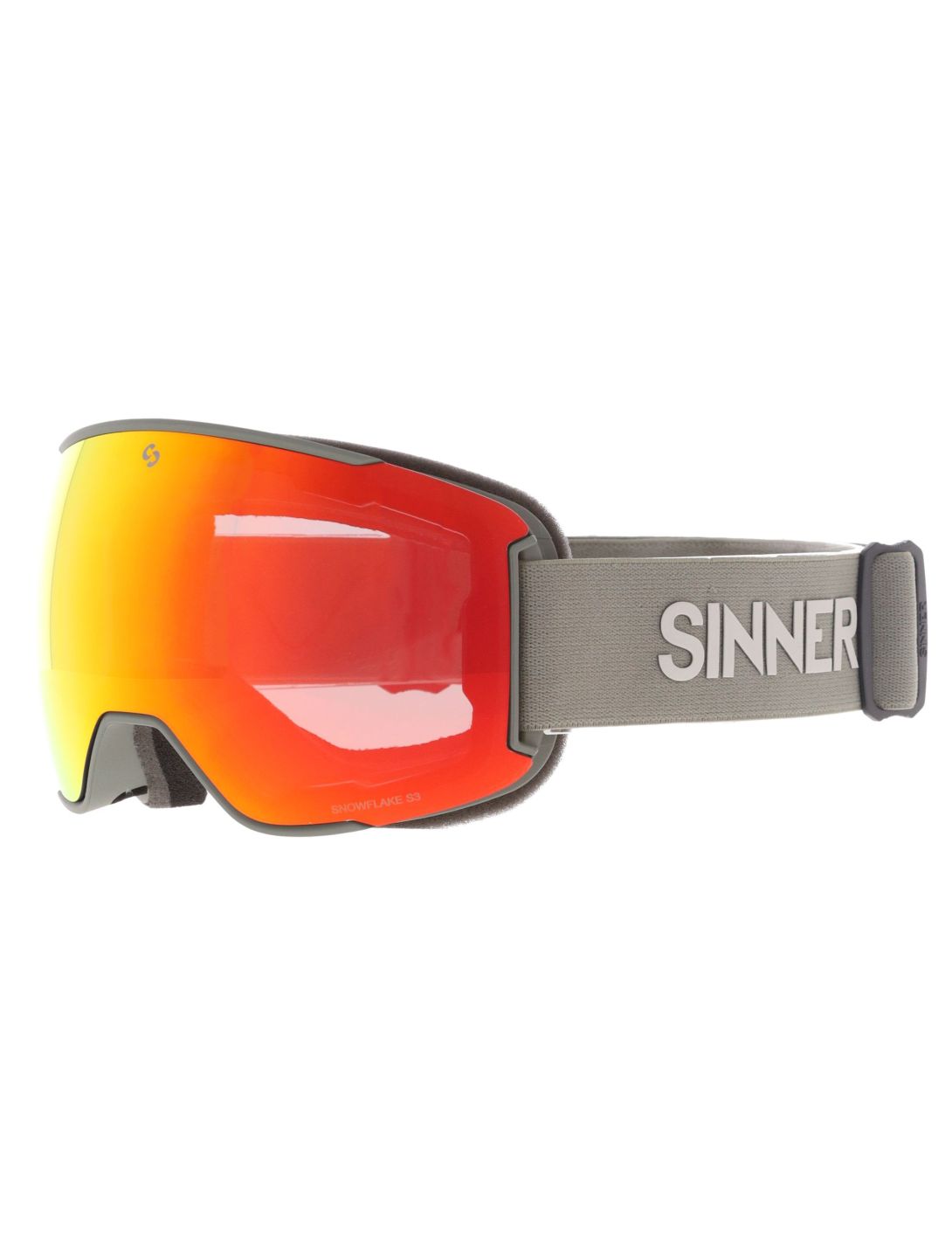 Sinner, Snowflake Skibrille extra Linse Unisex Matt Moss grün 