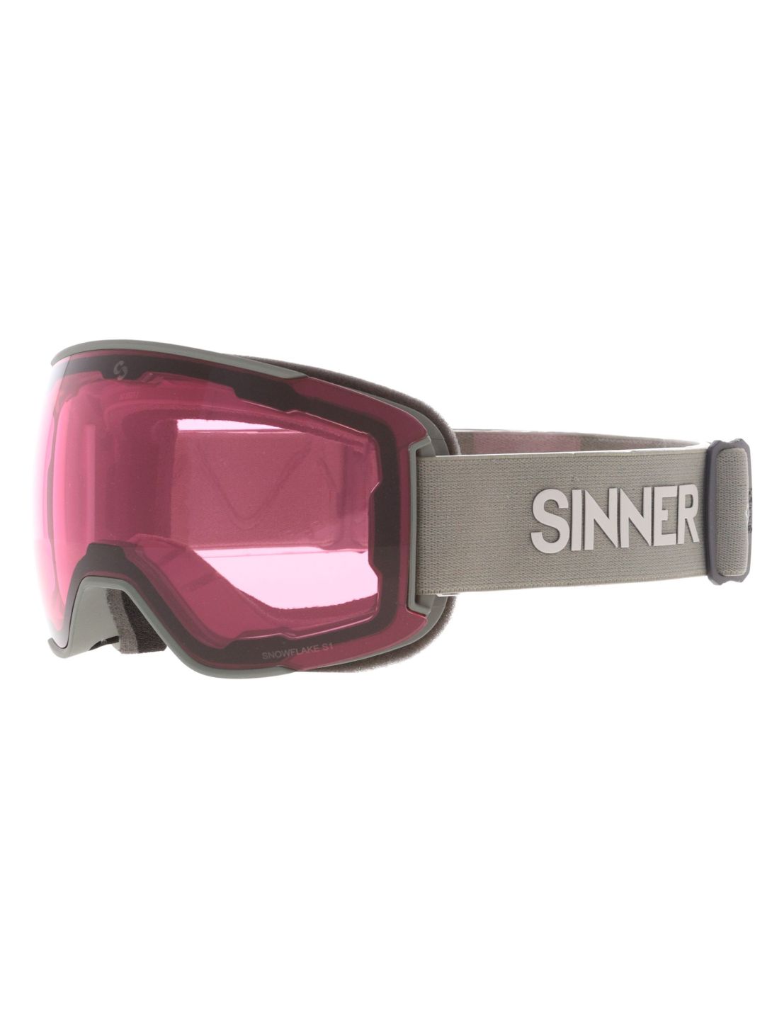 Sinner, Snowflake Skibrille extra Linse Unisex Matt Moss grün 