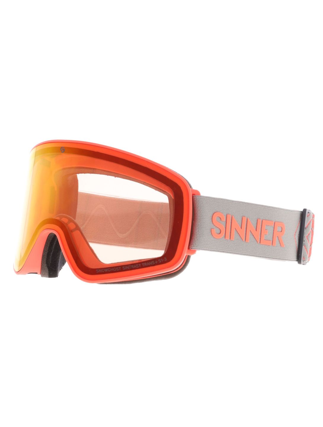 Sinner, Snowghost Skibrille Unisex Matt Orange grau, orange 