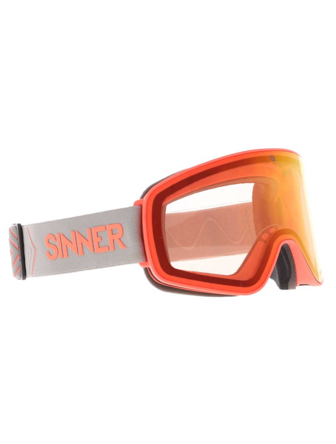 Sinner, Snowghost Skibrille Unisex Matt Orange grau, orange 