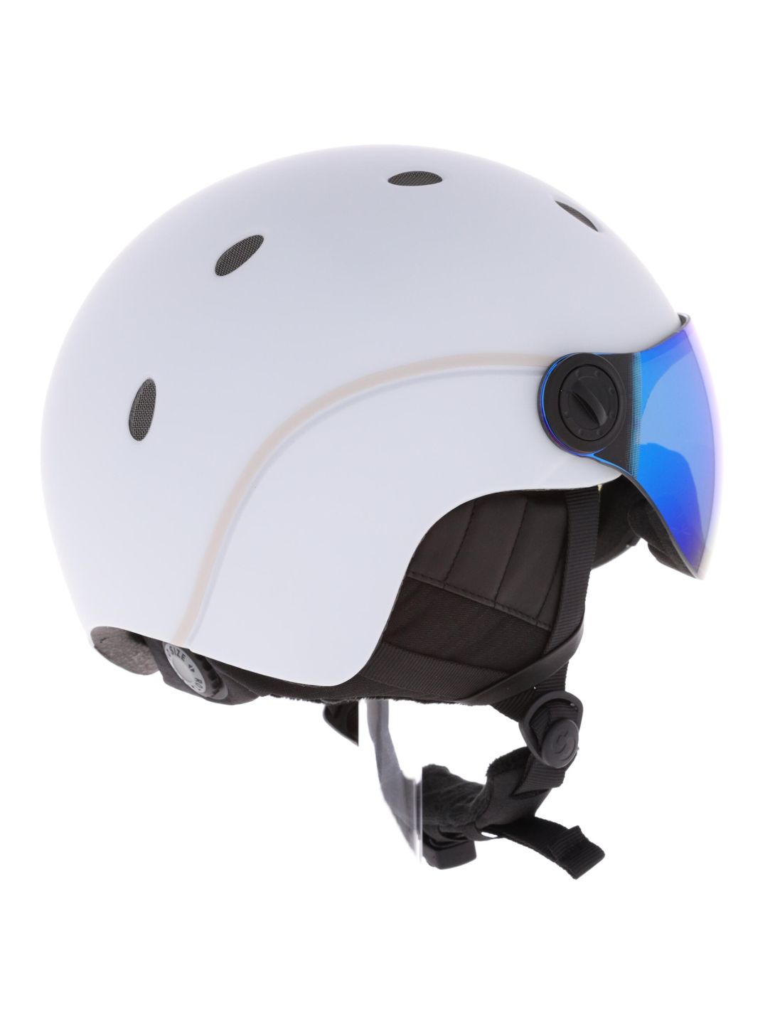 Sinner, Titan Visor Skihelm mit Visier Unisex Matt White weiß 