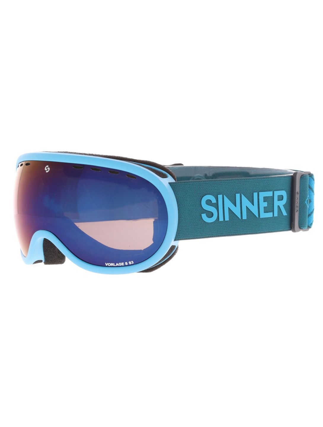 Sinner, Vorlage S Skibrille Unisex Matt Blue blau 