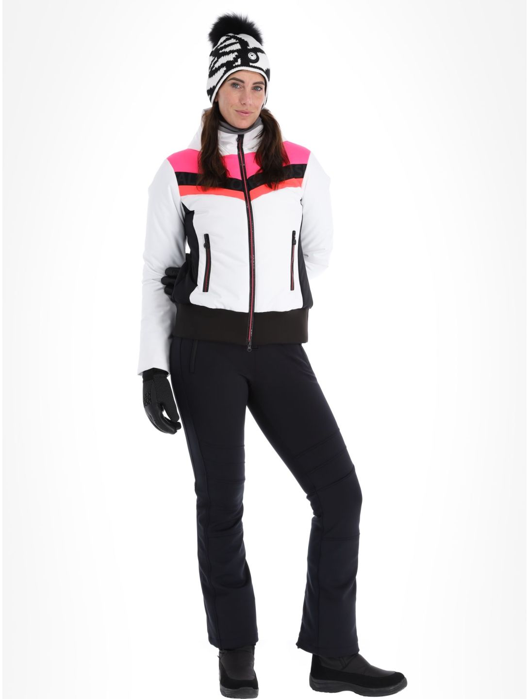 Sportalm Kitzbühel, Anniston m.Kap.o.P. Skijacke Damen Optical white weiß 