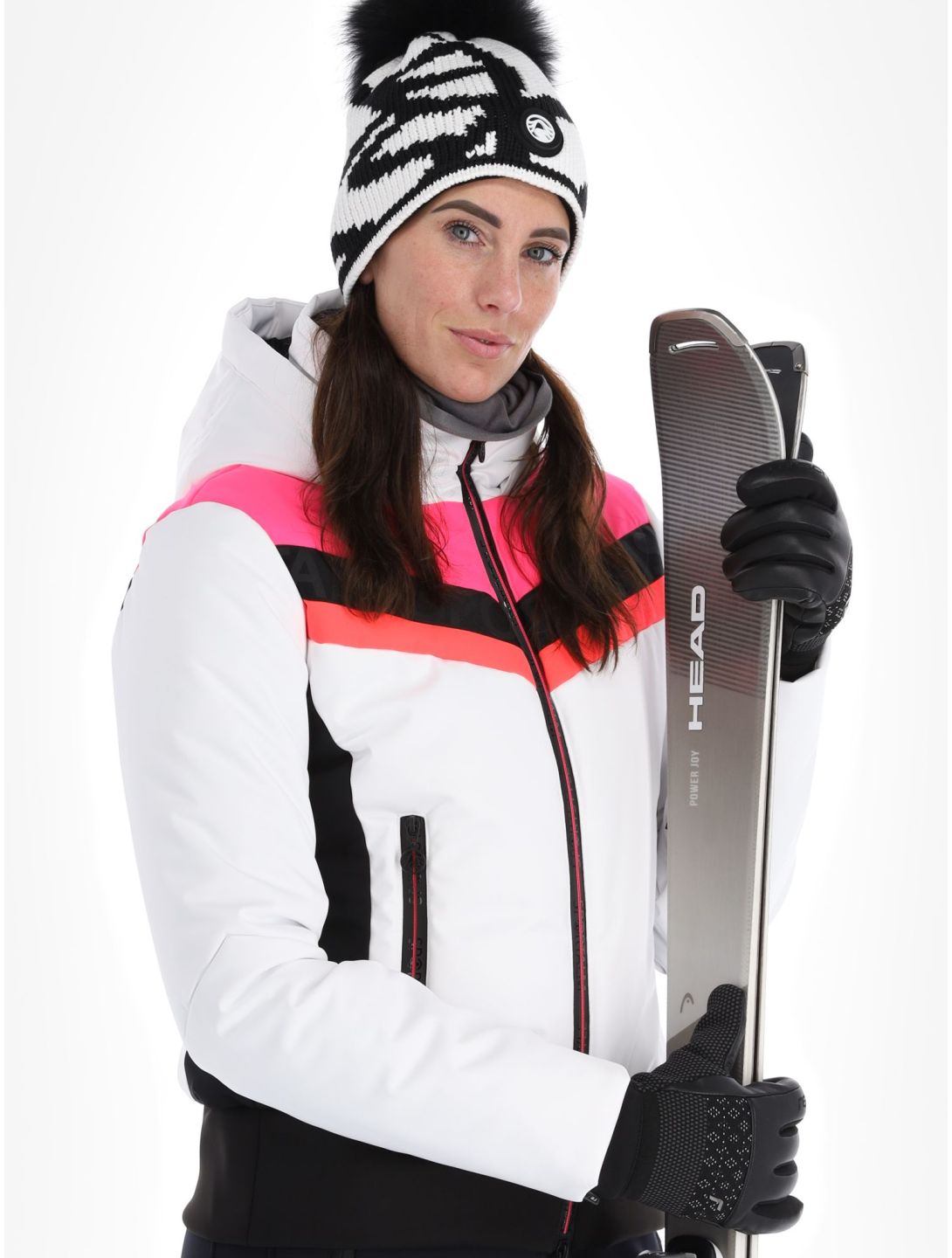 Sportalm Kitzbühel, Anniston m.Kap.o.P. Skijacke Damen Optical white weiß 