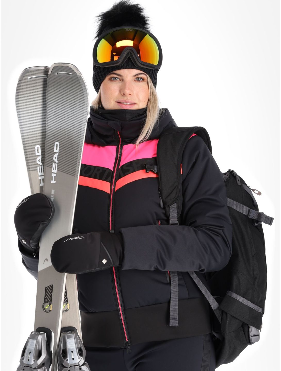 Sportalm Kitzbühel, Anniston m.Kap.o.P. Skijacke Damen Black schwarz 