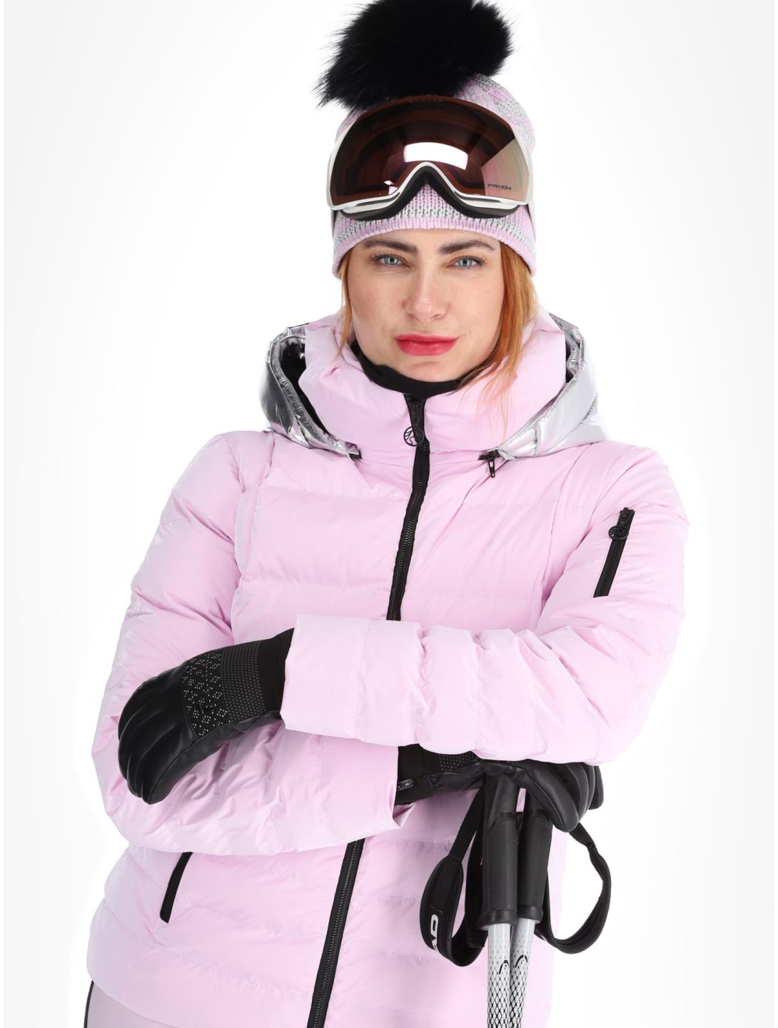 Sportalm Kitzbühel, Lissabon CH m.Kap.o.P. Skijacke Damen Chalk Pink rosa 