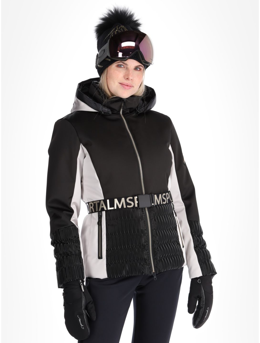 Sportalm Kitzbühel, Marbella NE m.Kap.o.P. Skijacke Damen Black schwarz 