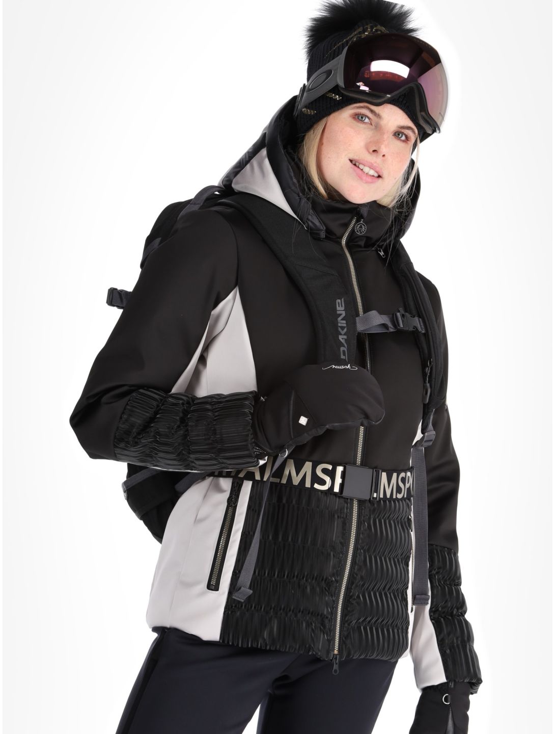 Sportalm Kitzbühel, Marbella NE m.Kap.o.P. Skijacke Damen Black schwarz 