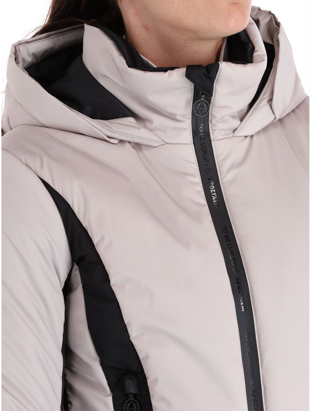 Sportalm Kitzbühel, Oatman m.Kap.o.P. Skijacke Damen Taupe Pink rosa, schwarz 