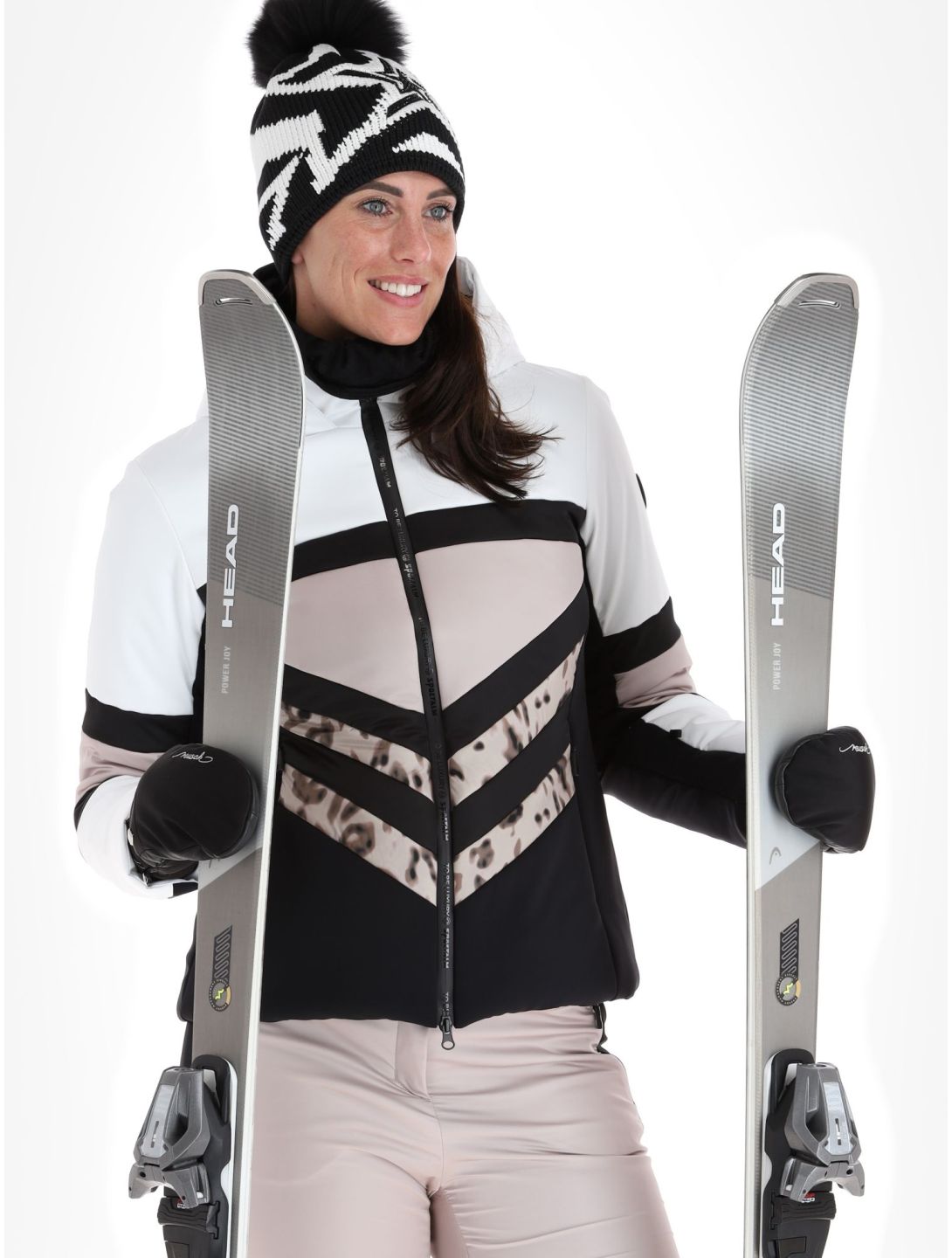 Sportalm Kitzbühel, Ohio m.Kap.o.P. Skijacke Damen Optical white weiß 