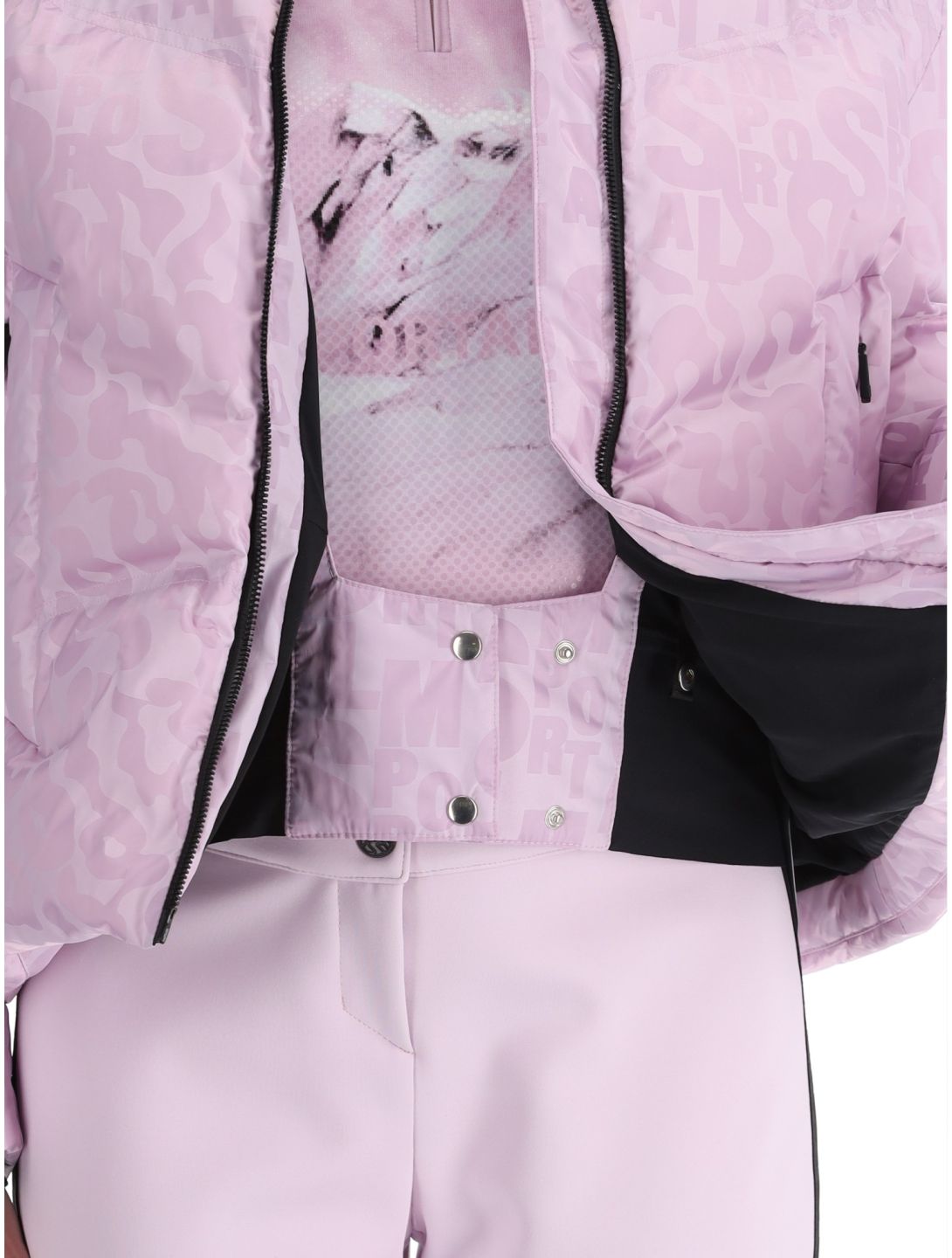 Sportalm Kitzbühel, Orlando Print CH o.K. Skijacke Damen Chalk Pink rosa 