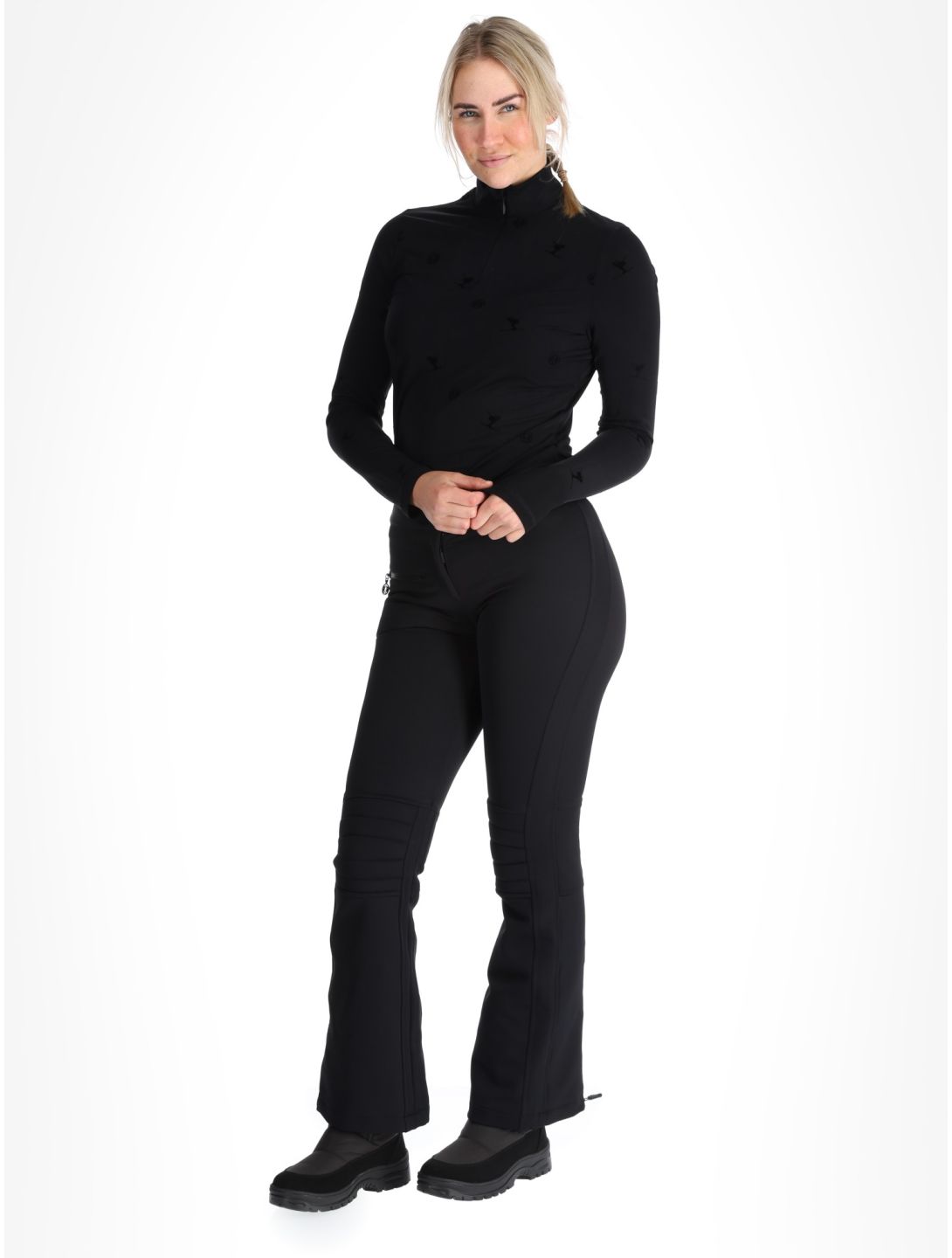 Sportalm Kitzbühel, Snowy Softshell Skihose Damen Black schwarz 