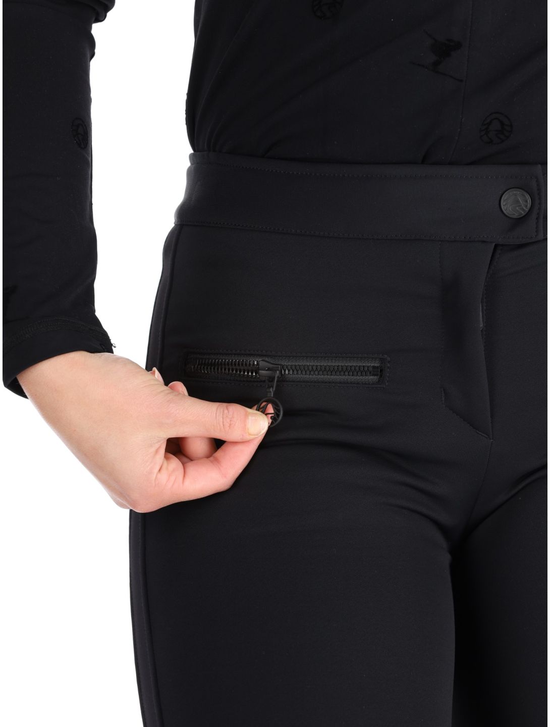 Sportalm Kitzbühel, Snowy Softshell Skihose Damen Black schwarz 