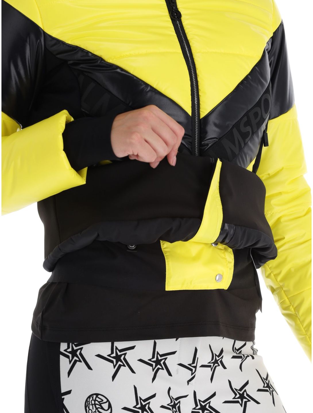 Sportalm Kitzbühel, Stockholm m.Kap.o.P. Skijacke Damen Blazing Yellow gelb, schwarz, weiß 