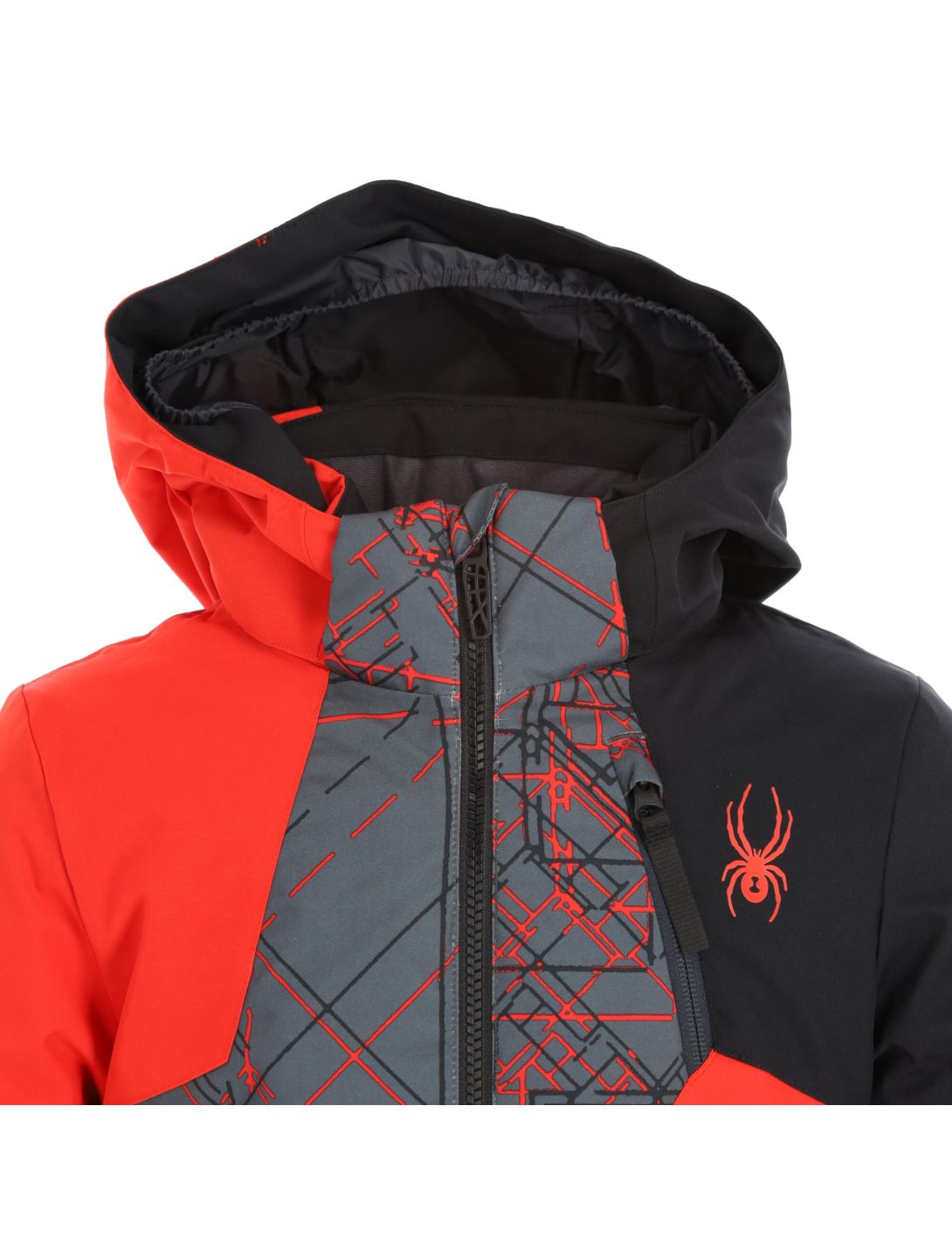 Spyder, Ambush Skijacke Kinder volcano rot